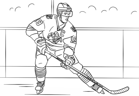 Jonathan Toews Coloring Page